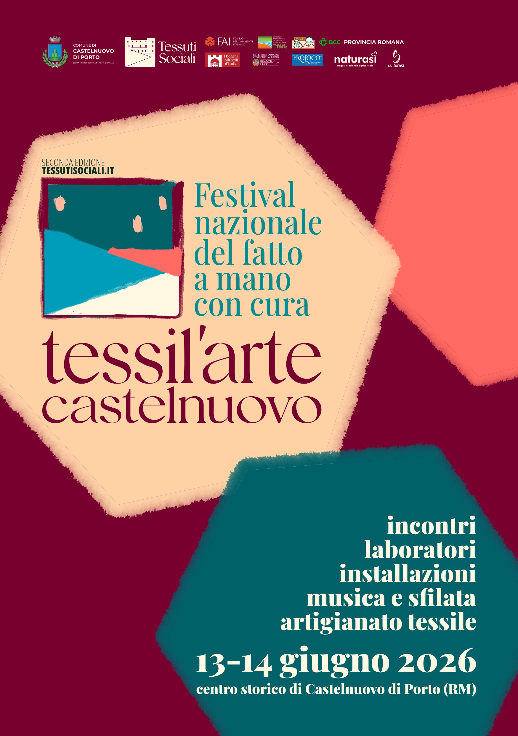 Volantino evento tessil'arte 2026